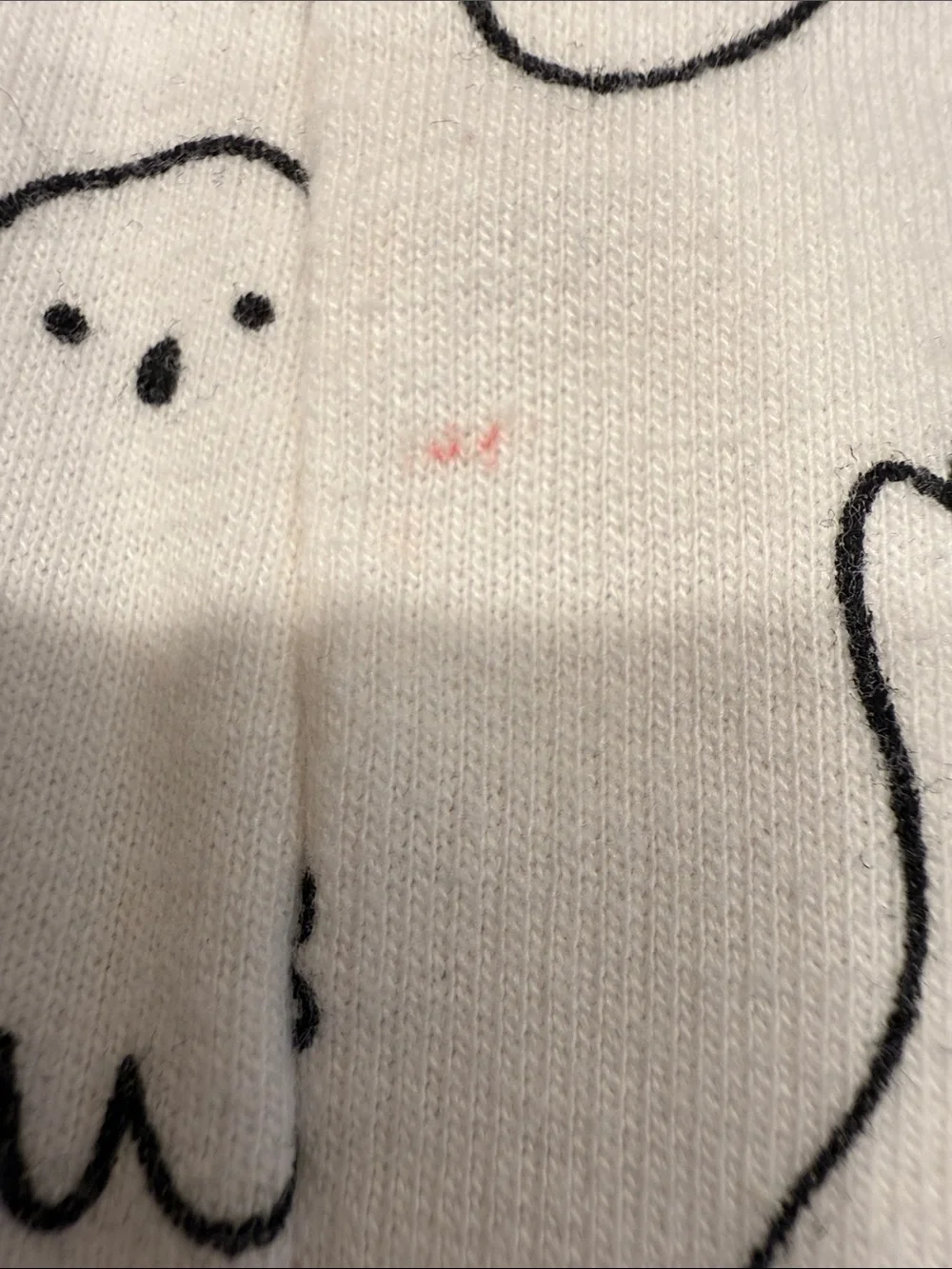Cat & Jack Black Sweatshirt and White Ghost Print Pants Halloween Set 18mo